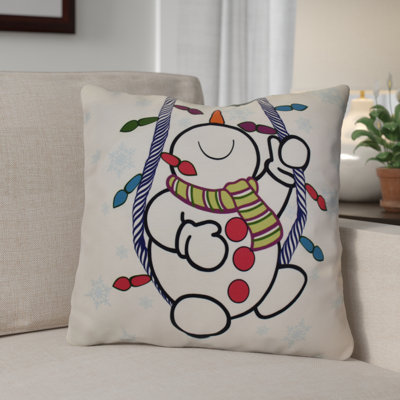 Housse et insert de coussin carré Jump for Joy Winter Whimsy