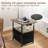 Floor Lamp With Side Table, 2 Drawers & Charging Station - Adjustable 3 Color Temperature Reading Light, USB/Type C/AC Outlets For Living Room, Bedroom & Home Office