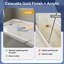 Base de douche 54 po x 36 po Calacatta Gold avec 4 brides amovibles