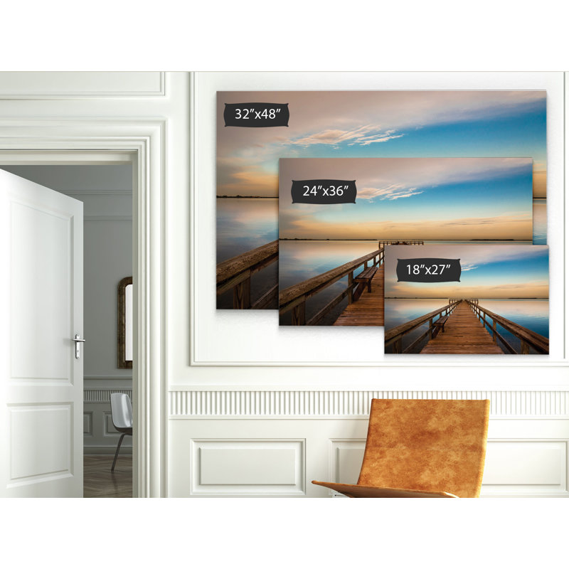 « terre ceia bay », impression, H 32 po x l 48 po x P 1,5 po, Toile tendue