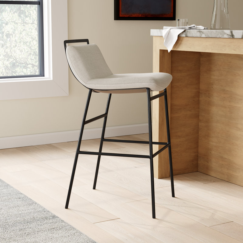 Mylo Upholstered Counter Stool, Bar Stool (28.25" Seat Height)