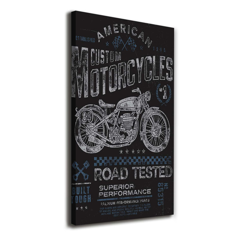 Motoring - Wrapped Canvas Print, 140cm H x 70cm W