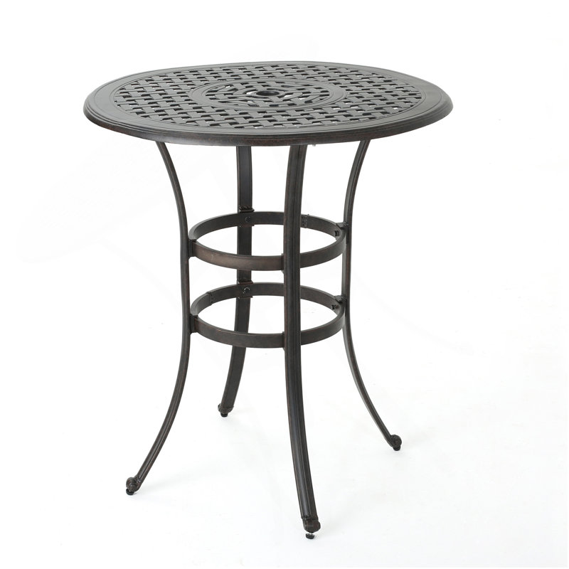 Table de bar en fonte d'aluminium