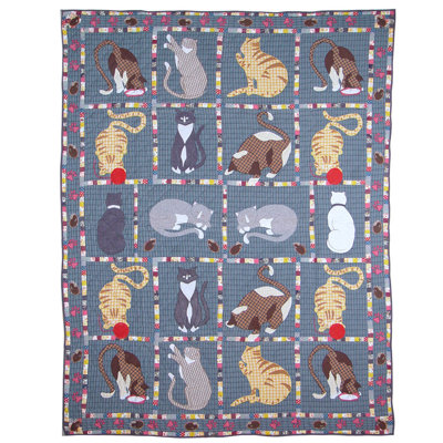 Farmhouse / Country Cotton Patchwork Quilt
