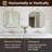 Modern Scalloped Corner Rectangle Bathroom Vanity Mirror | Stainless Steel Frame-451918167-465103875