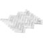 Carrara 1X3 Herringbone Polished Mosaic Tile