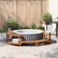 Hot Tub Surround Brown Solid Acacia Wood-697024931