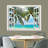 Natural Scenery View From White Window Wall Mural