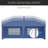 Outsunny 10' X 20' Pop Up Canopy Tent With 4 Sidewalls-114930486-114930484