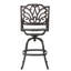 Tabouret pivotant en fonte d'aluminium