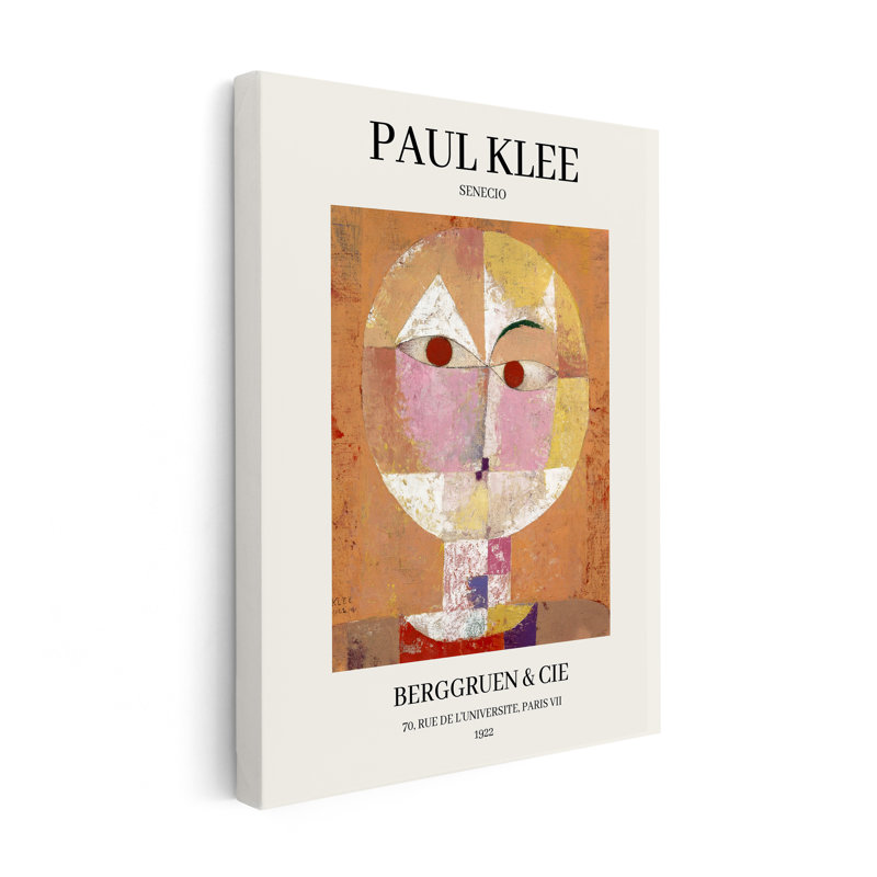 Paul Klee - Senecio, Unframed, Canvas, 16"H x 20"W