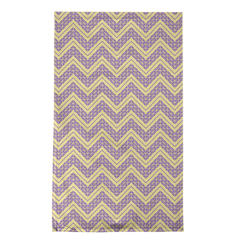 Stephenie Tea Towel Kitchen Towel, Light Purple/Beige, Poly Twill