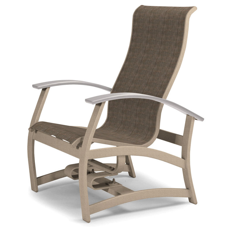 Askar Powder Coated Aluminum Outdoor Lounge Chair, Forest Forest Green 22D Sunbrella®, Textured Black, White P50