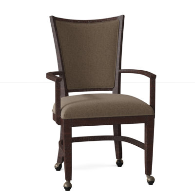 Chaise avec accoudoirs à dossier King Louis tapissier Hamlin