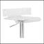 Tabouret réglable pivotant avec finition chromée Rania
