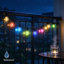 Guirlande de lumières d'extérieur RVB avec télécommande et lumières à DEL imperméables pour la terrasse