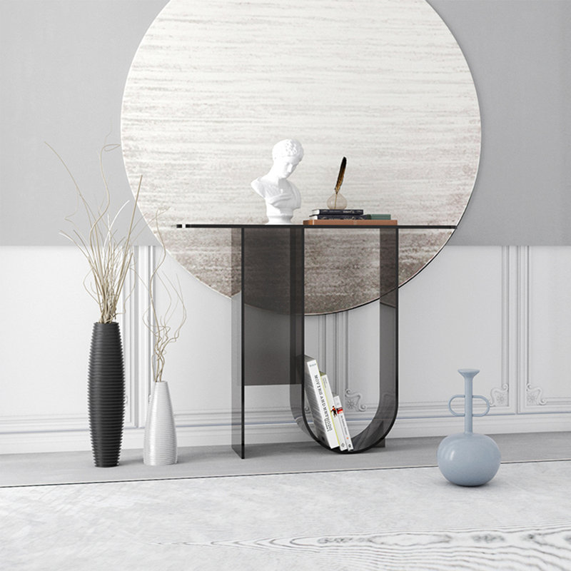 Console moderne en acrylique, Noir