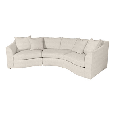 Evelyn Upholstered Curved Sectional Symmetrical