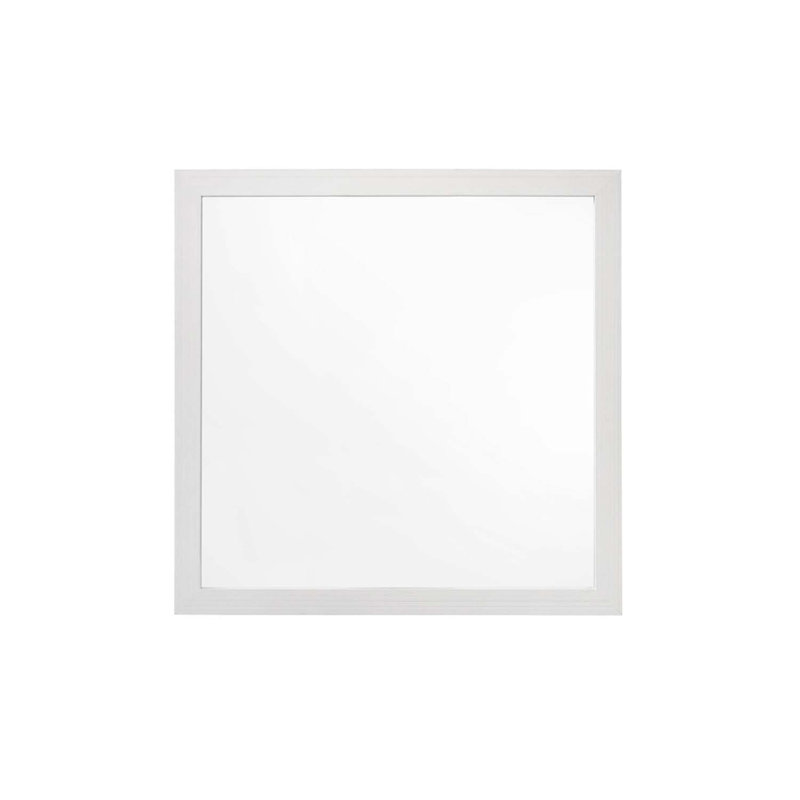 Miroir 40 po x 40 po Casilda, finition blanche