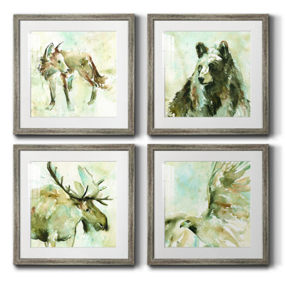 Cadre photo, ensemble de peintures sur papier