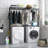 Washer And Dryer Storage Shelf - 2-Tier Adjustable With Hooks