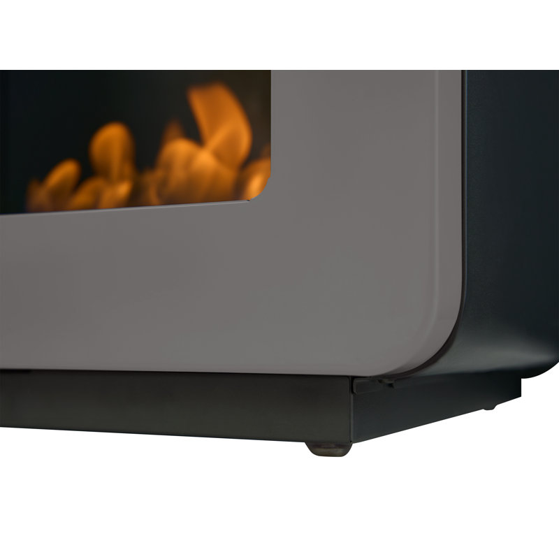 Adam 45cm W Black Bio-Ethanol Stove, Grey
