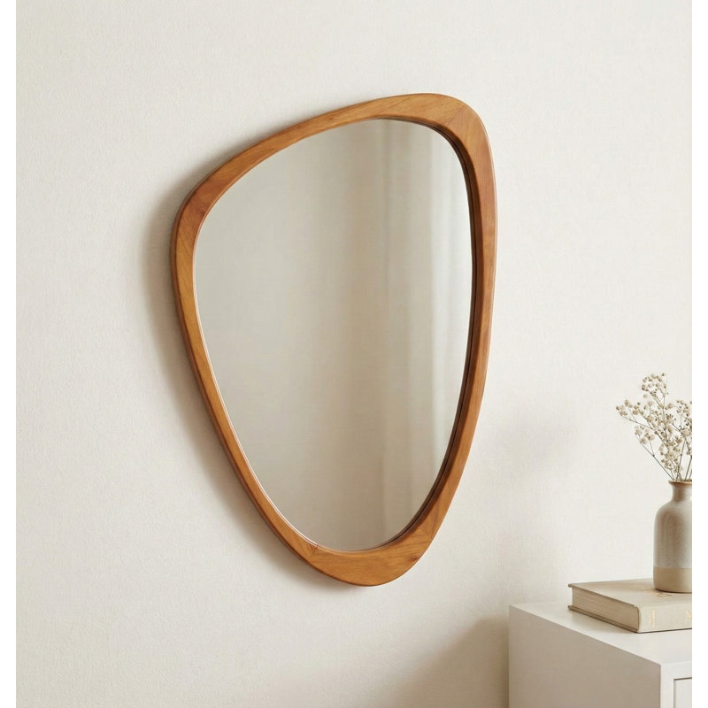 Miroir mural Modern, Brun jaune, L 20 po x H 30 po