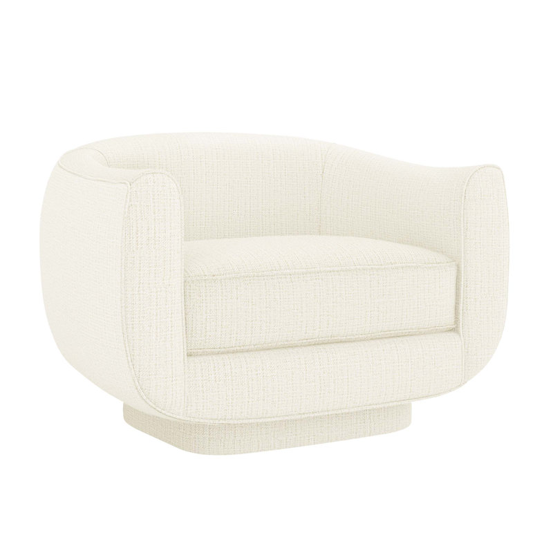 Spectrum Swivel Barrel Chair, Dune Rayon/Viscose