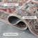 Oriental Inspired Vintage Machine Washable Area Rug with Non-Slip Backing for  High Traffic Area, Living Room, Bed Room, Kitchen, Hallway Runner, Entryway Rug
