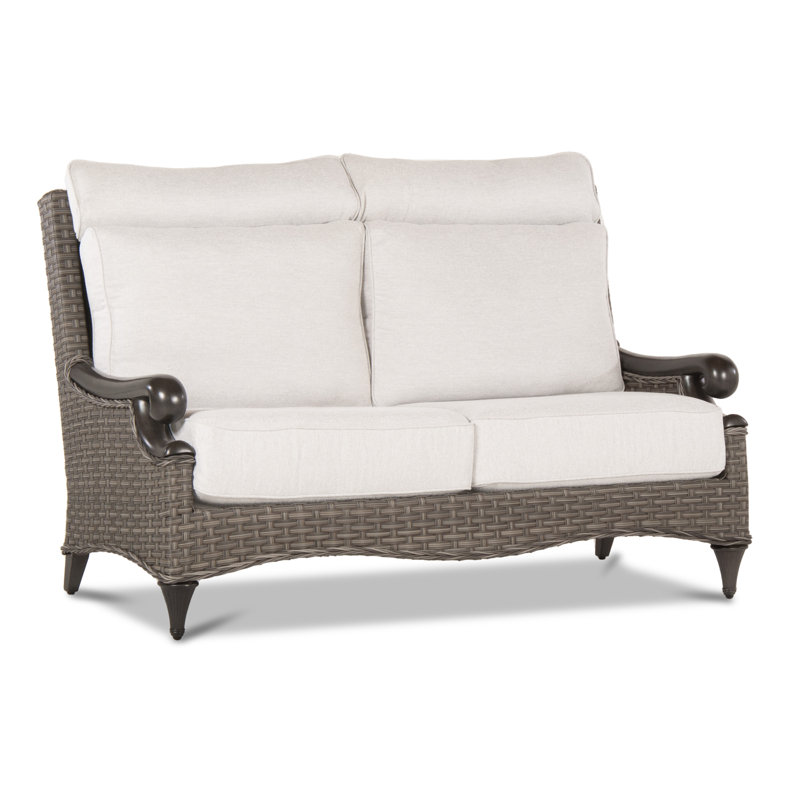 Davenport Outdoor 2 - Seat Loveseat, Nurture Pebble