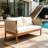 Outdoor Acacia Wood Loveseat Sofa-923435220