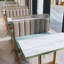 Banc rembourré en similicuir haut de gamme