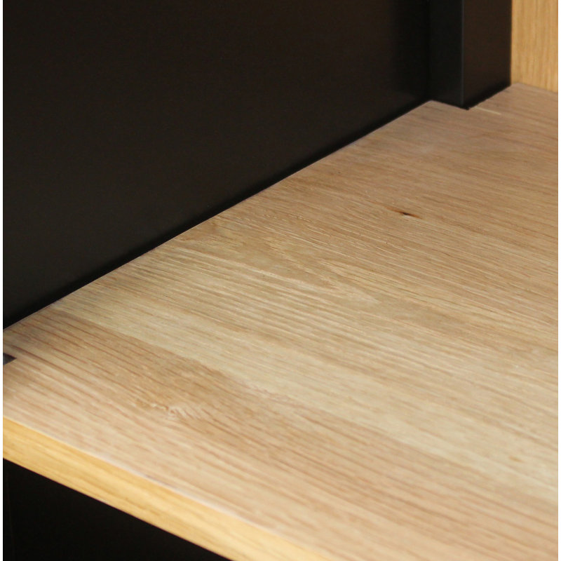 Hannah Tall Cabinet Black, Black
