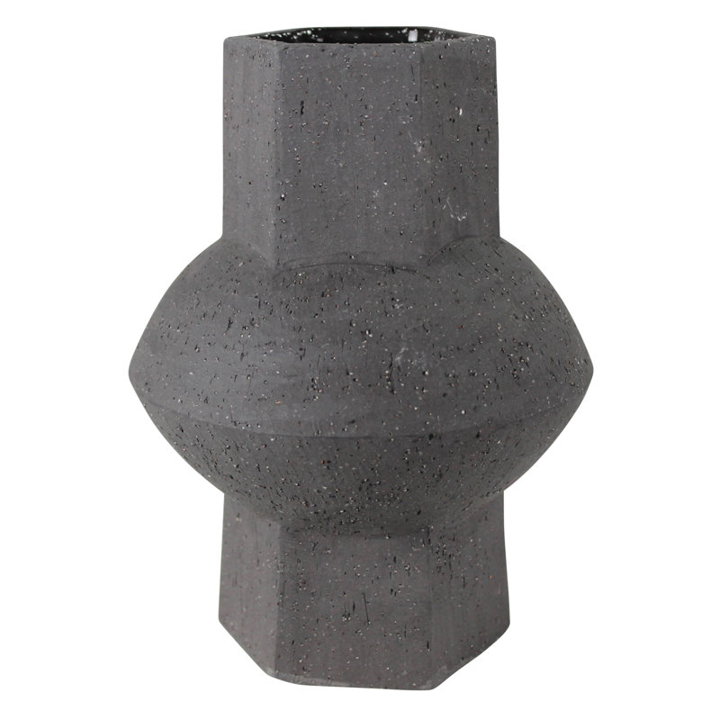 Vase de table en céramique Dahlen, Noir