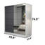 Armoire-penderie 2 portes avec 2 tiroirs-186094799