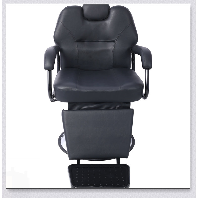 Heavy Duty Hydraulic Barber Chair With Reclining Extra Wider Seat For Comfort And Durability In Barbershops And Salons