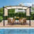 10 Ft. W x 10 Ft. D Steel Pergola with Canopy