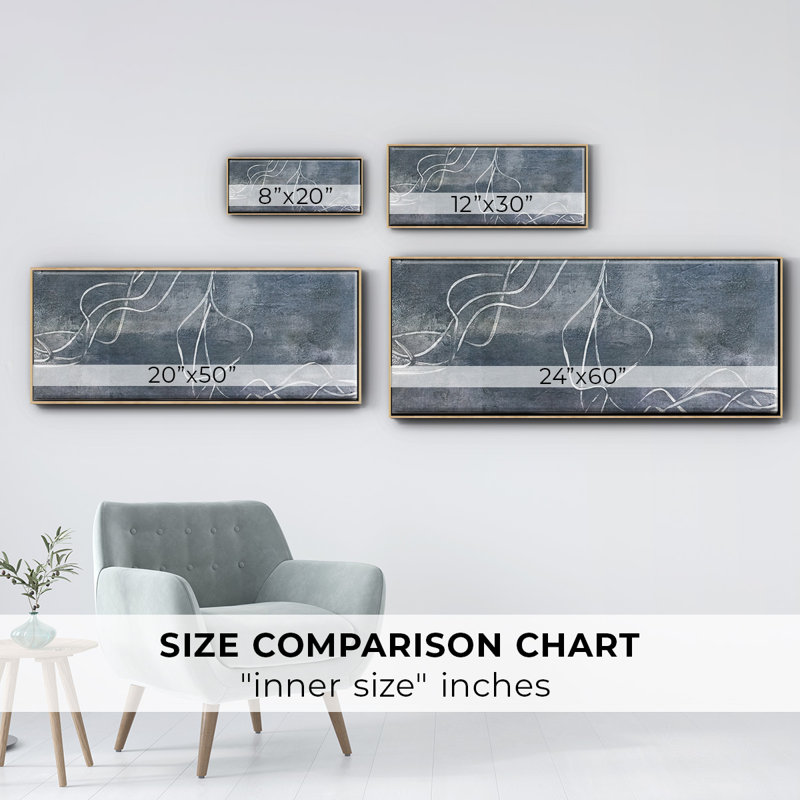 Organic Lining  I - Framed Canvas, 20" H x 50" W