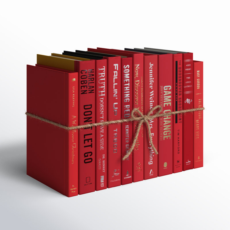 Decorative Books - Orchard Book Bundle - 1 Foot of Red Books