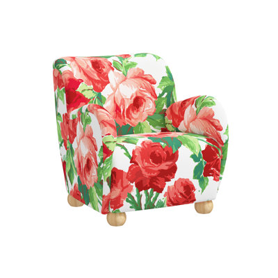 Portland Red from Scalamandre Crafted by Cloth & Company Armchair