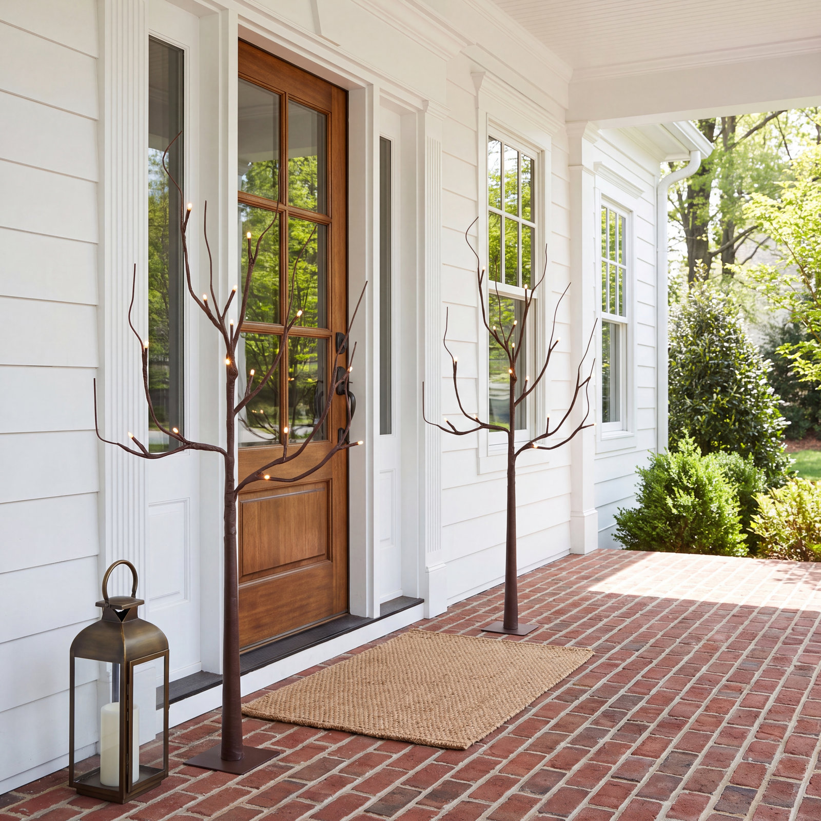 27" Brown LED Branch Set with Timer