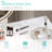 Makeup Table Vanity Set With Lighted Mirror & Bench-1145534829