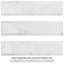 Carrelage mural en céramique aspect pierre 3 po x 12 po Classico Carrara