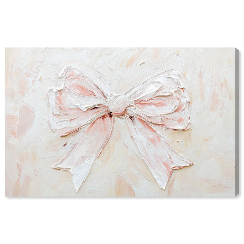 Relief Ribbons Canvas Fashion Wall Art, Wrapped Canvas, 24" H x 36" W
