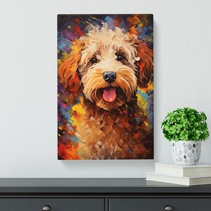 Cockapoo Impressionism No.4 - Print, 50cm H x 35cm W x 3cm D