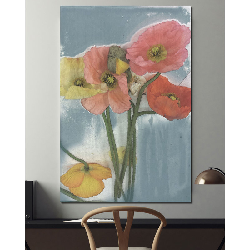 « popy spray ii », reproduction, H 18 po x l 12 po x P 1,5 po, Toile tendue