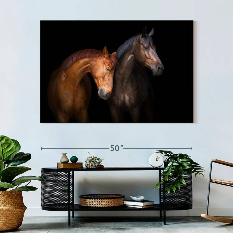 Brampt Horse Duo, 34" H x 51" W