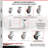 4 Piece Polyurethane Caster Set