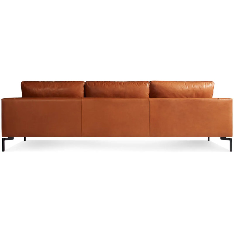 New Standard Sofa, Toffee Genuine Leather, 32" H x 104" W x 35" D