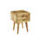 Solid Wood 2 - Drawer End Table Built-In Outlets